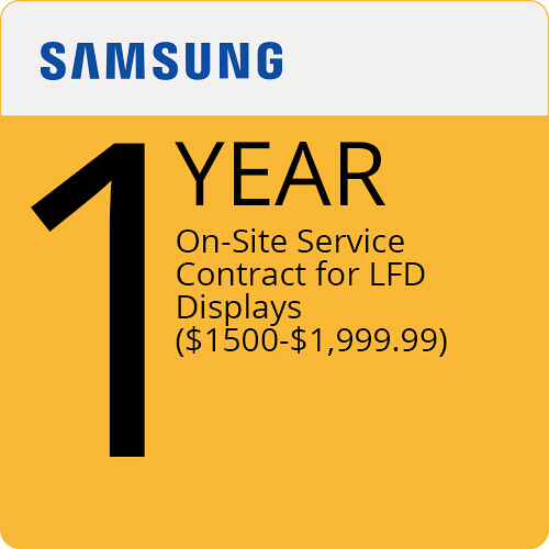 Samsung 1-Year Onsite Service for Large Format Displays ($1500.00-$1999.99)