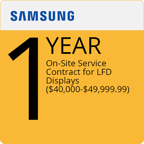 Samsung 1-Year Onsite Service for Large Format Displays ($40000.00-$49999.99)