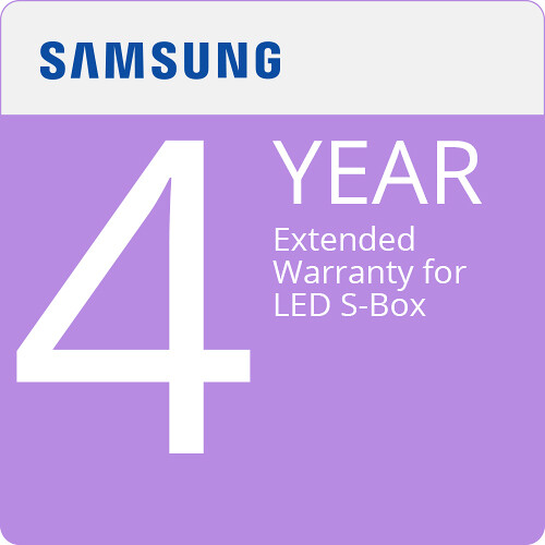Samsung 4-Year Extended Warranty for LED S-Box Displays