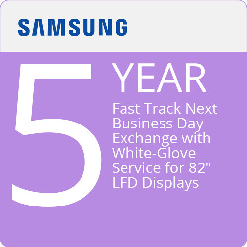 Samsung 5-Year Next Business Day Exchange with White Glove Service for 82 to 85