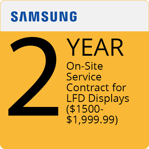 Samsung 2-Year Onsite Service for Large Format Displays ($1500.00-$1999.99)
