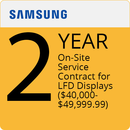 Samsung 2-Year Onsite Service for Large Format Displays ($40000.00-$49999.99)
