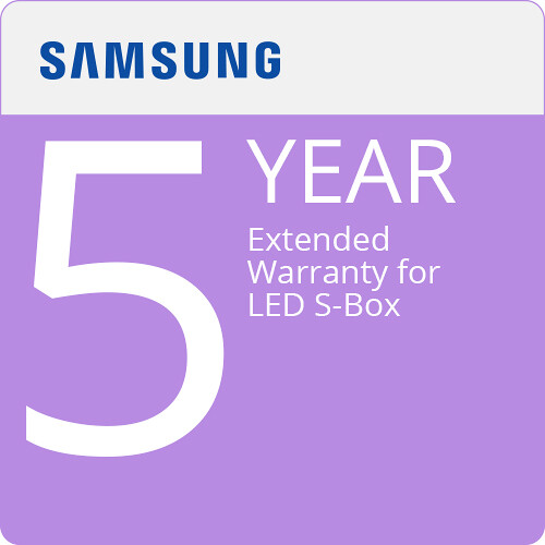 Samsung 5-Year Extended Warranty for LED S-Box Displays