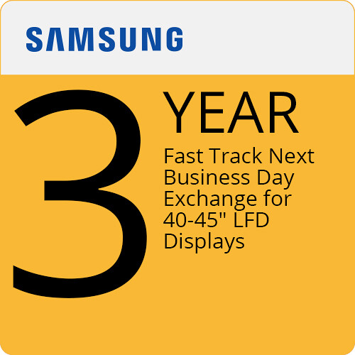 Samsung 3-Year Next Business Day Exchange for 40 to 45