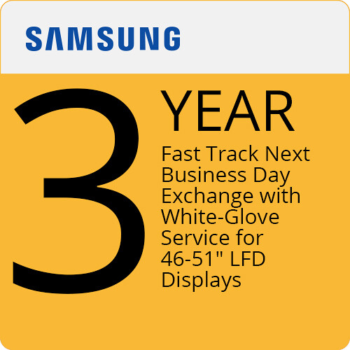 Samsung 3-Year Next Business Day Exchange with White Glove Service for 46 to 51
