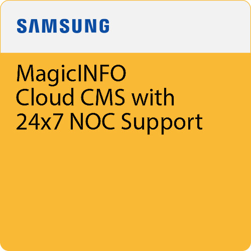Samsung MagicINFO Cloud CMS with 24x7 NOC Support