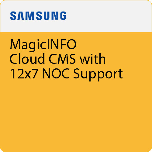 Samsung MagicINFO Cloud CMS with 12x7 NOC Support