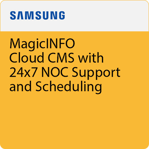 Samsung MagicINFO Cloud CMS with 24x7 NOC Support and Scheduling