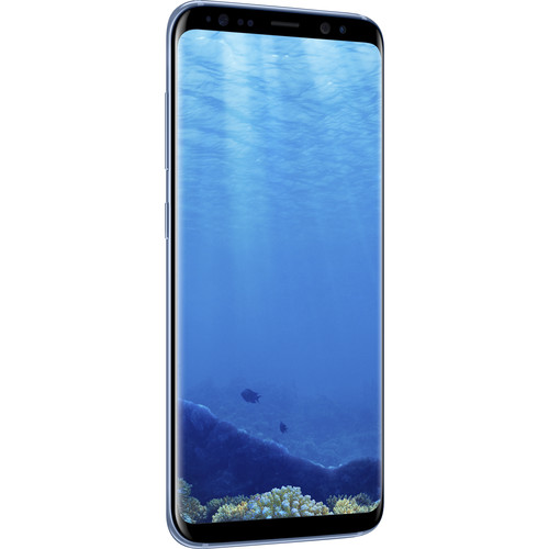 Samsung Galaxy S8 Unlocked Phone - 5.8Inch Screen - 64GB - Coral Blue