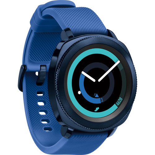 samsung gear sport blue smartwatch