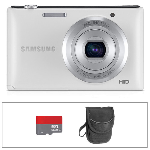 Samsung ST72 Digital Camera Basic Accessory Kit (White) B&H