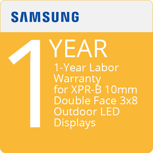 Samsung 1-Year Labor Warranty for XPR-B 10mm Double Face 3x8 Outdoor LED Displays