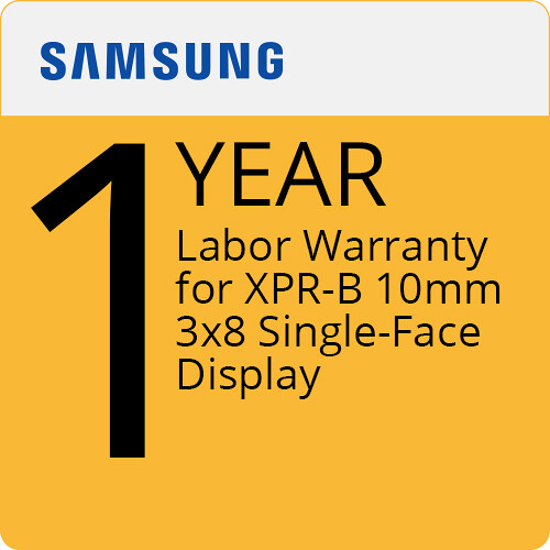 Samsung 1-Year Labor Warranty for XPR-B 10mm Single Face 3x8 Outdoor LED Displays