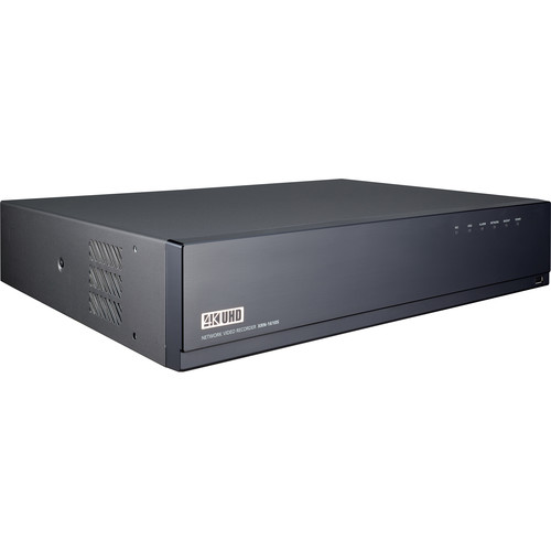 HANWHA TECHWIN XRN-1610SA-4TB 12MP/4K 16-Channel 180Mbps H.265/H.264/MJPEG NVR with PoE Switch (4TB HDD Included)