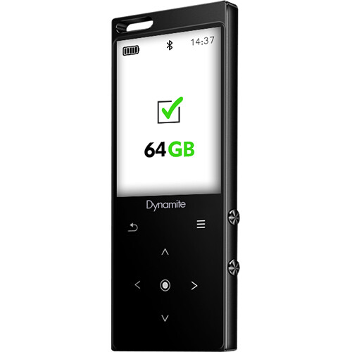 Samvix Dynamite 64GB Sport MP3 Player (Black No SD Slot)