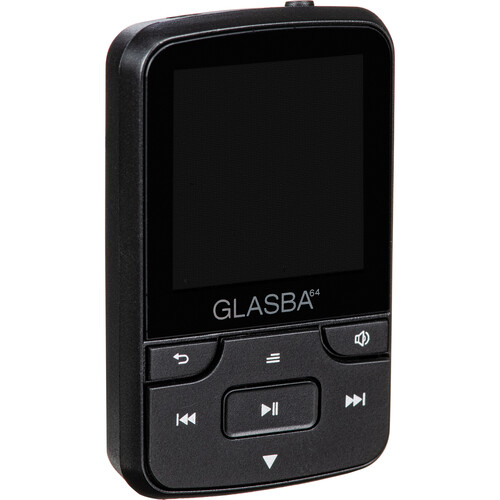 Samvix GLASBA 64GB Sport MP3 Player (Black No SD Slot)