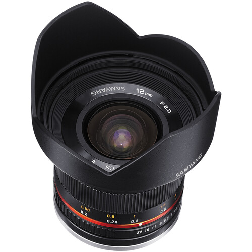 Samyang 12mm f/2.0 NCS CS Lens for Sony E-Mount (APS-C) (Black)