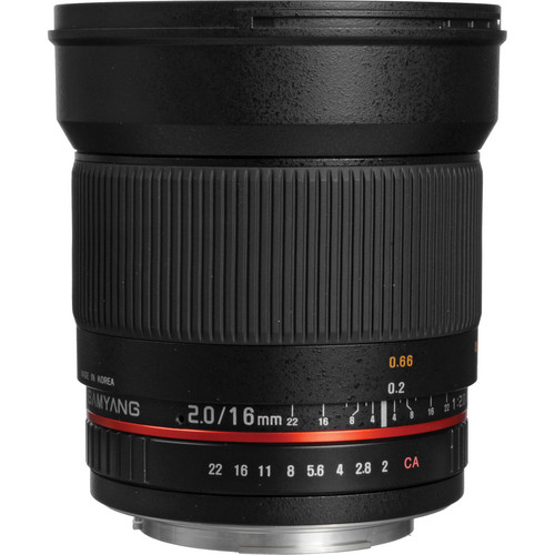Samyang 16mm f/2.0 ED AS UMC CS Lens for