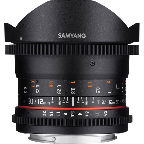 Samyang 12mm T3.1 VDSLR Cine Fisheye Len