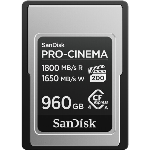 SanDisk 960GB PRO-CINEMA CFexpress Type A Memory Card