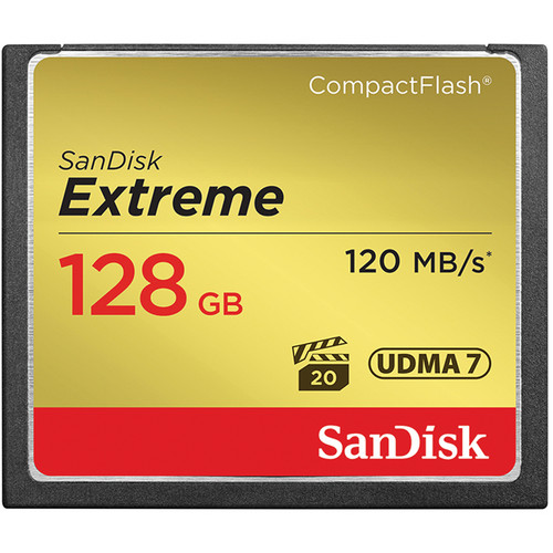 SANDISK 128GB EXTREME COMPACTFLASH
