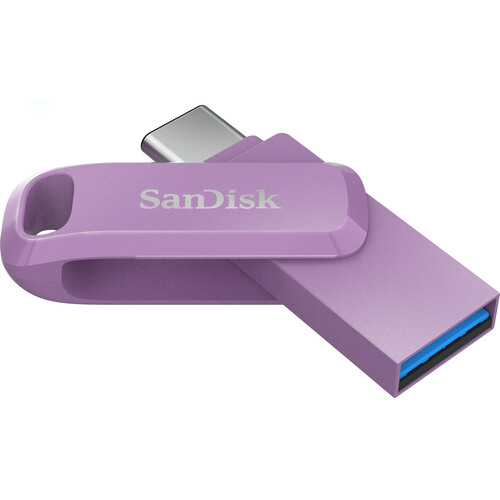 SanDisk 1TB Ultra Dual Drive Go 2-in-1 Flash Drive (Lavender Purple)