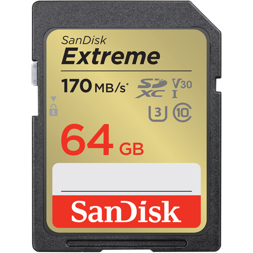 SanDisk 64GB Extreme UHS-I SDXC Memory C