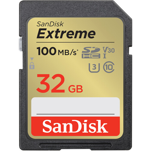 SanDisk 32GB Extreme UHS-I SDHC Memory C
