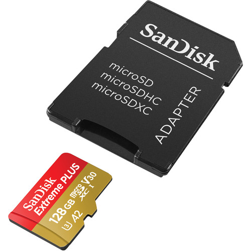 SanDisk 128GB Extreme PLUS UHS-I MicroSDXC SDSQXBZ-128G-ANCMA