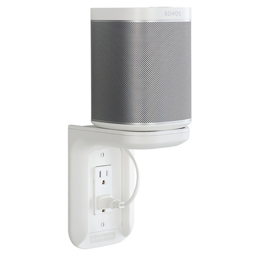SANUS WSOS1 Outlet Shelf for the Sonos One One SL and PLAY:1 Speakers (White Single)