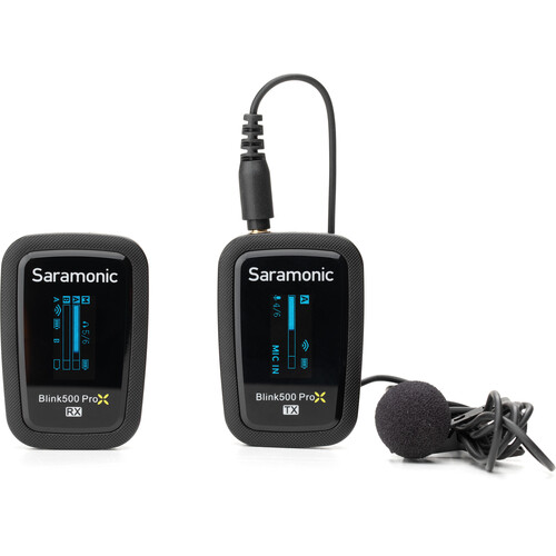Saramonic Blink 500 ProX B1 Digital Camera-Mount Wireless Omni Lavalier Microphone System (Black 2.4 GHz)
