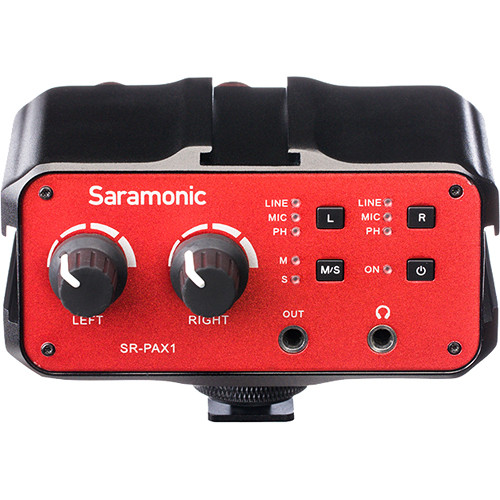 Saramonic SR-PAX1 Two-Channel Audio Mixer Preamp Microphone Adapter