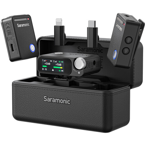 Saramonic Ultra 2-Person Digital Wireless Omnidirectional Microphone System for Cameras and Mobile Devices (Black)