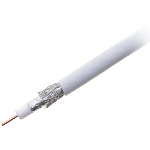 SatMaximum Dual-Shielded RG6 Coaxial Cable (500' White)