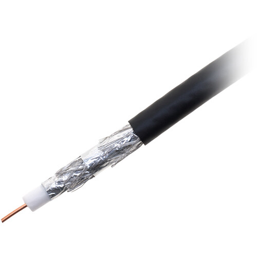 SatMaximum Quad-Shielded RG6 Coaxial Cable (500' Black)