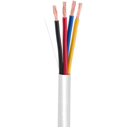 SatMaximum 18 AWG CL2-Rated 4-Conductor Speaker Cable for In-Wall Installation (White 250')