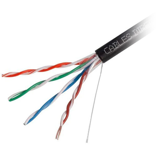 SatMaximum Cat 5e UTP Outdoor Direct-Burial Bulk Ethernet Cable (1000' Black)