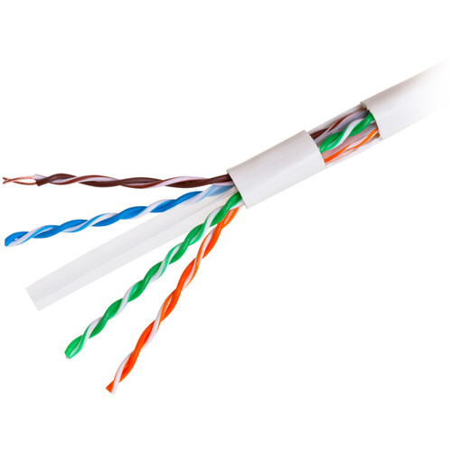 Dynotech Cat 6 UTP Bulk CMR Ethernet Cable (1000' White)