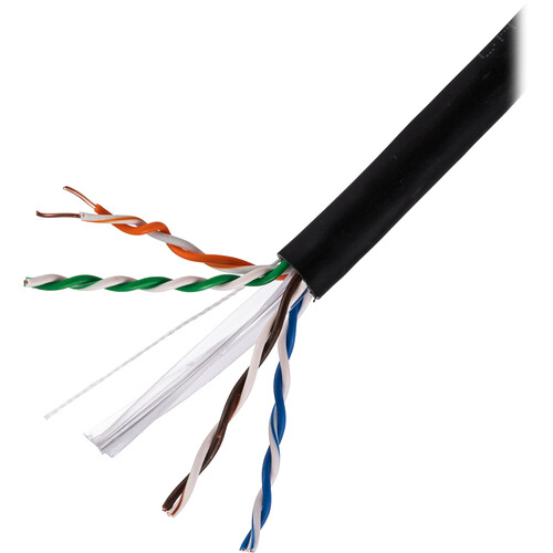 Dynotech Cat 6 UTP Bulk CMR Ethernet Cable (1000' Black)