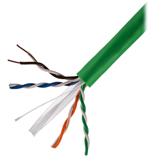 Dynotech Cat 6 UTP Bulk CMR Ethernet Cable (1000' Green)