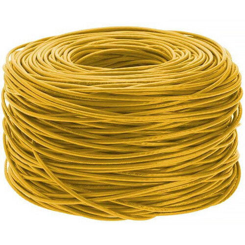 Dynotech Cat 6 UTP Bulk CMR Ethernet Cable (1000' Yellow)