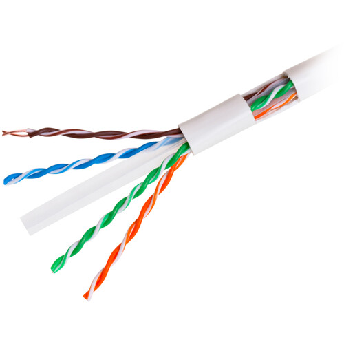 SatMaximum Cat 6a UTP Bulk Ethernet Cable (1000' White)