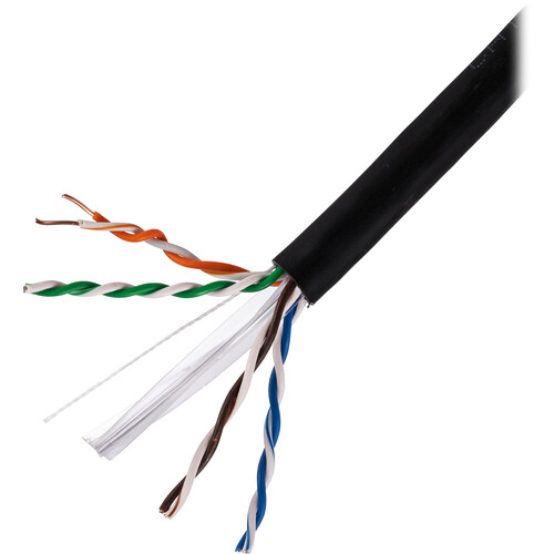 SatMaximum Cat 6a UTP Bulk Ethernet Cable (1000' Black)