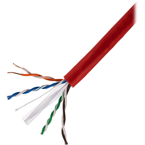 SatMaximum Cat 6a UTP Bulk Ethernet Cable (1000' Red)