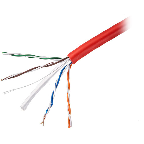 SatMaximum Cat 6 UTP Bulk Ethernet Cable (1000' Red)