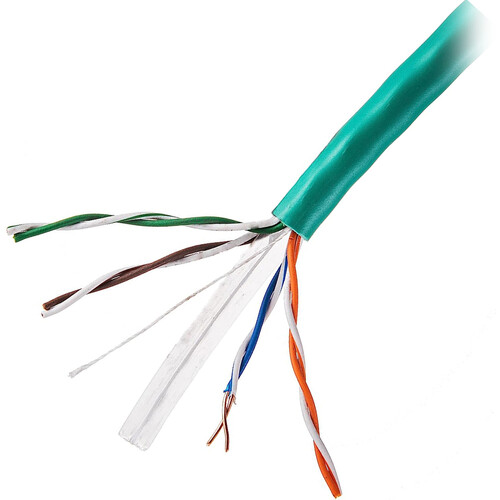 SatMaximum Cat 6 UTP Bulk Ethernet Cable (1000' Green)
