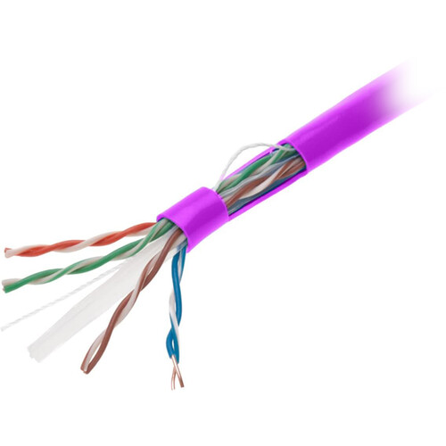 SatMaximum Cat 6 UTP Bulk Ethernet Cable (1000' Purple)