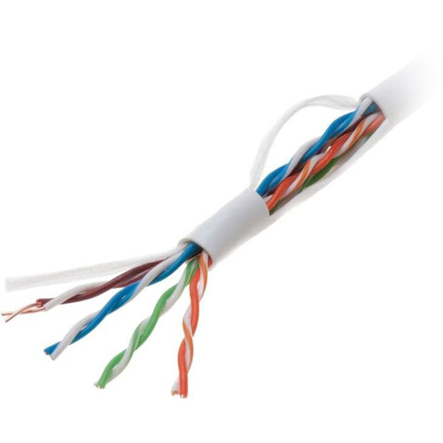 SatMaximum Cat 5e UTP Plenum Bulk Ethernet Cable (1000' White)