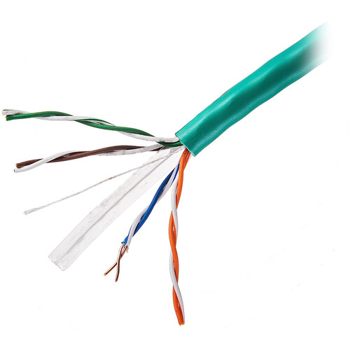 SatMaximum Cat 5e UTP Plenum Bulk Ethernet Cable (1000' Green)