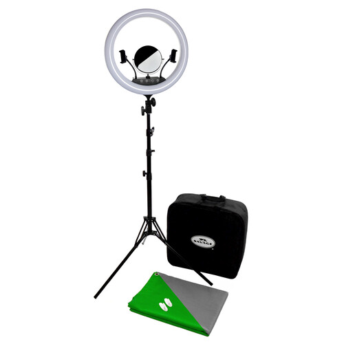 Savage Vlogger Bi-Color LED Ring Light Beauty Video Kit (17